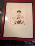 Original 1971 Hand-Drawn Cartoon Illustration – Signed "Spegh"