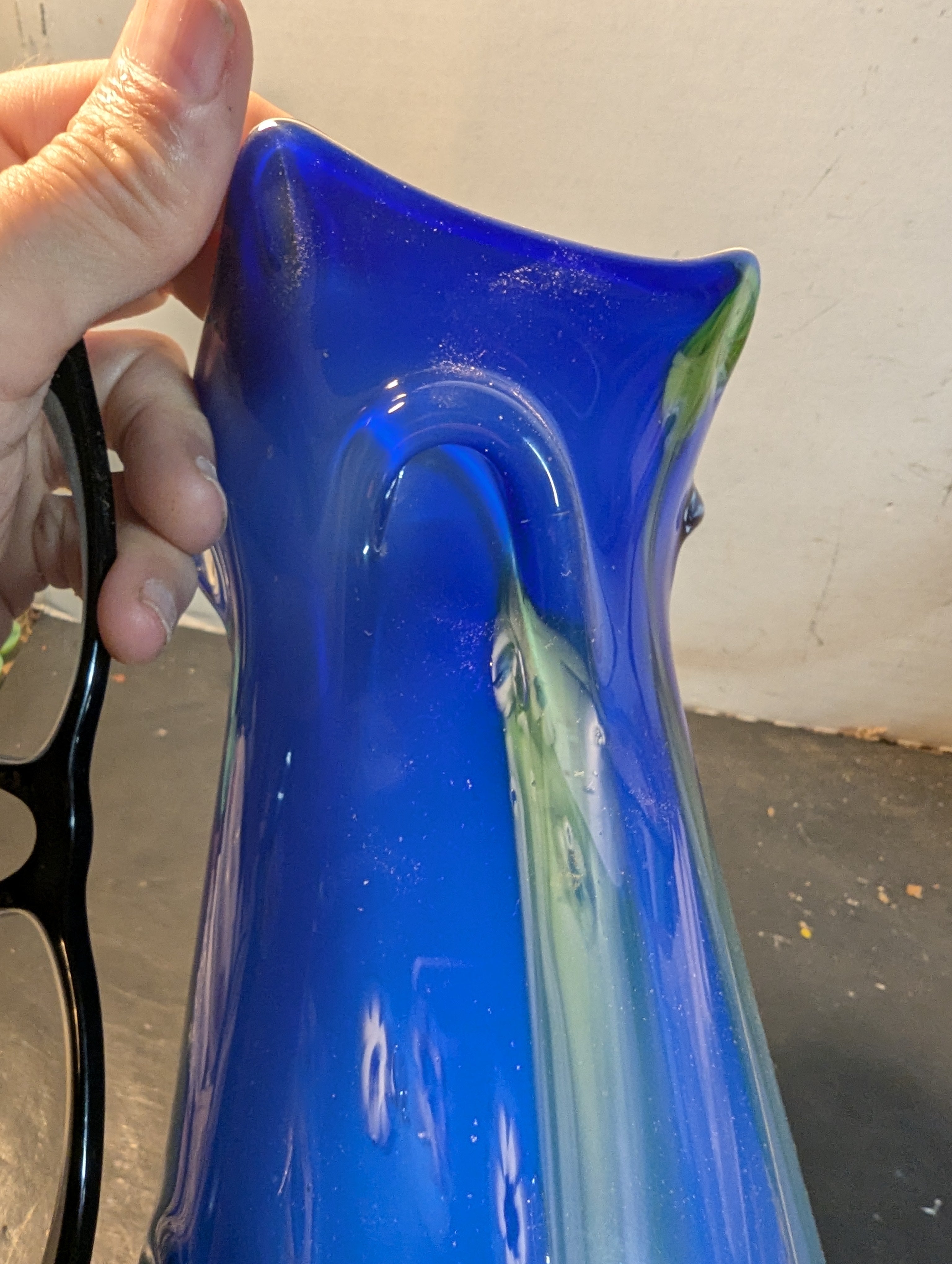 Majestic Cobalt Blue Glass Vase