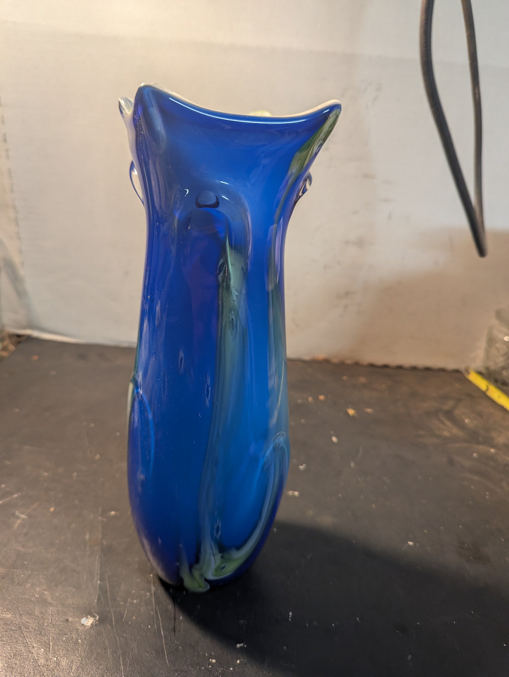 Majestic Cobalt Blue Glass Vase