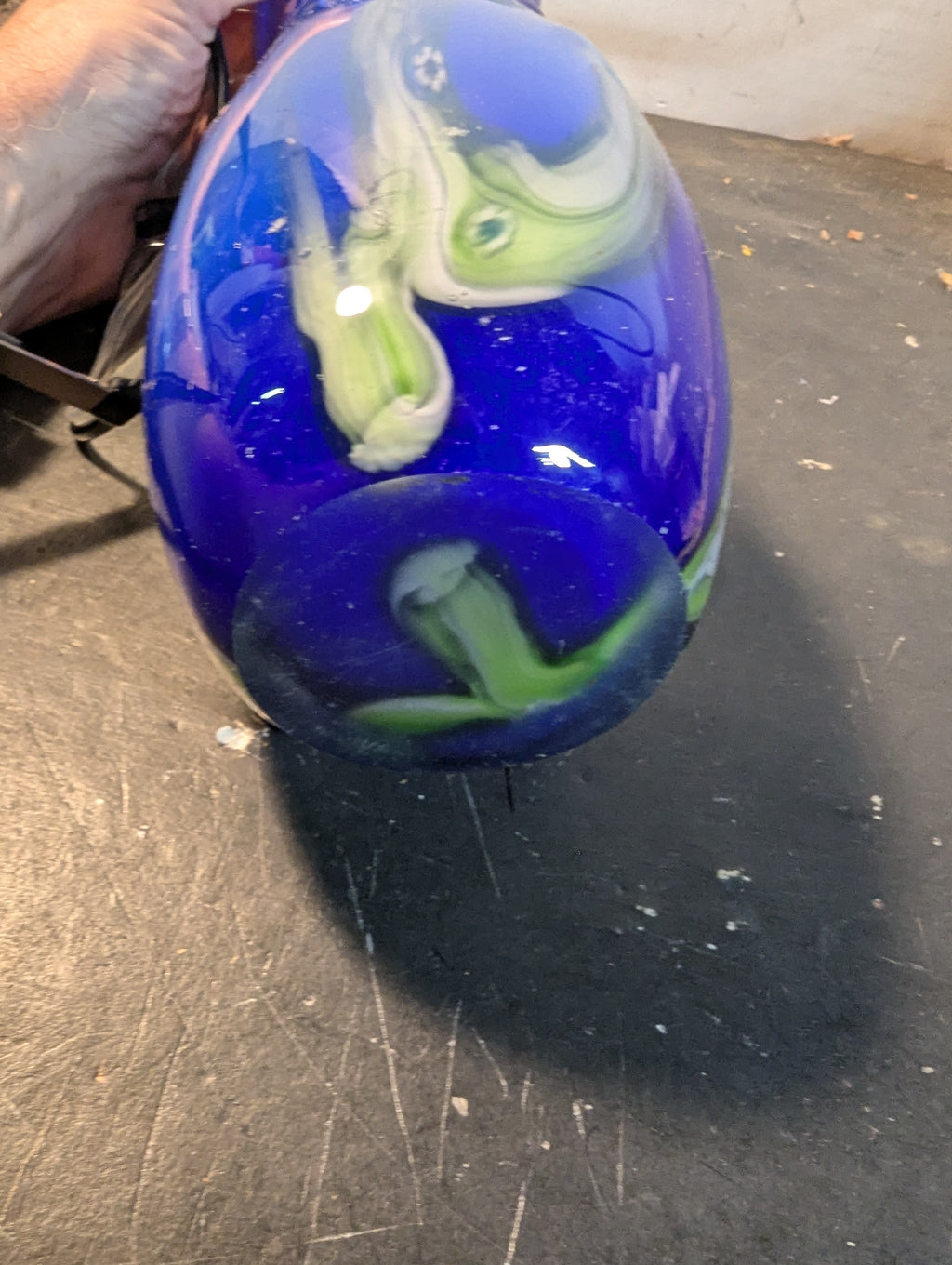 Majestic Cobalt Blue Glass Vase