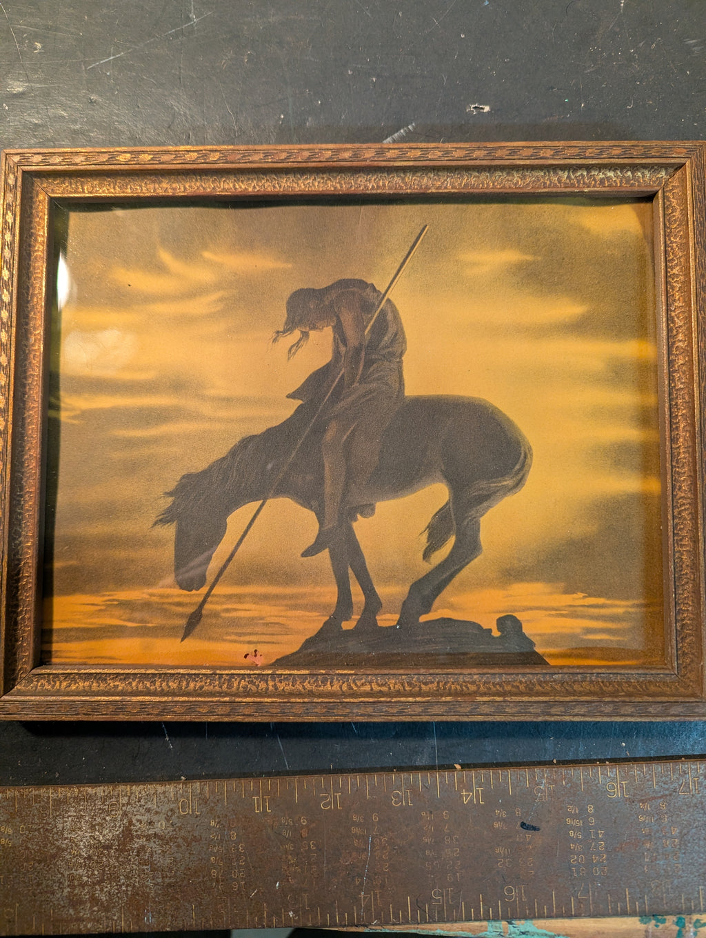 End of the Trail" Vintage Framed Print – Western Classic!