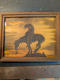 End of the Trail" Vintage Framed Print – Western Classic!
