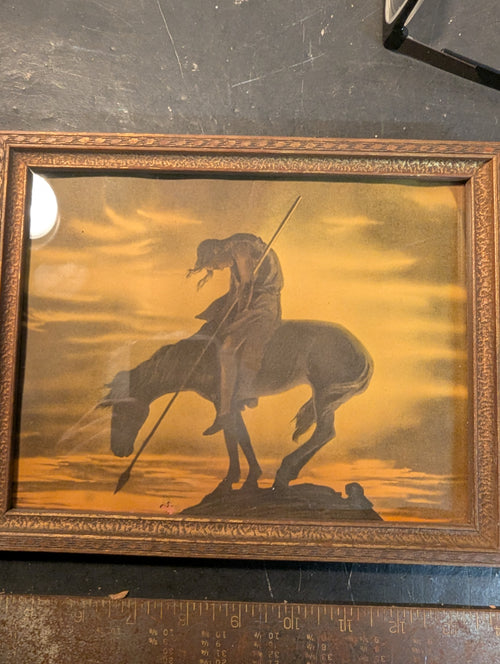 End of the Trail" Vintage Framed Print – Western Classic!