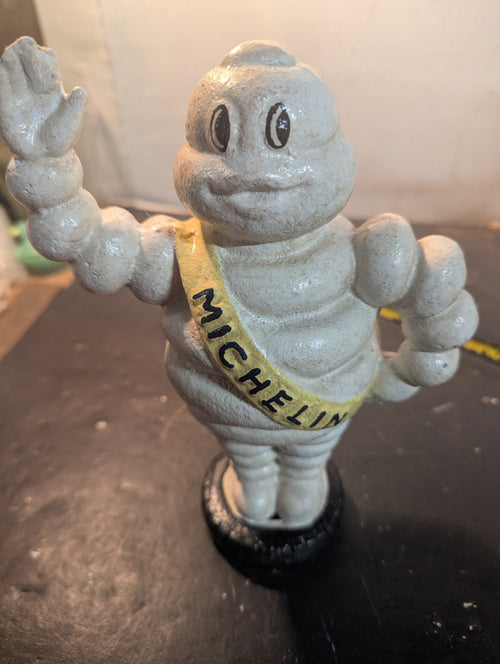 FREE SHIPPING: Michelin Man Cast Iron Bank – A Heavyweight Classic!